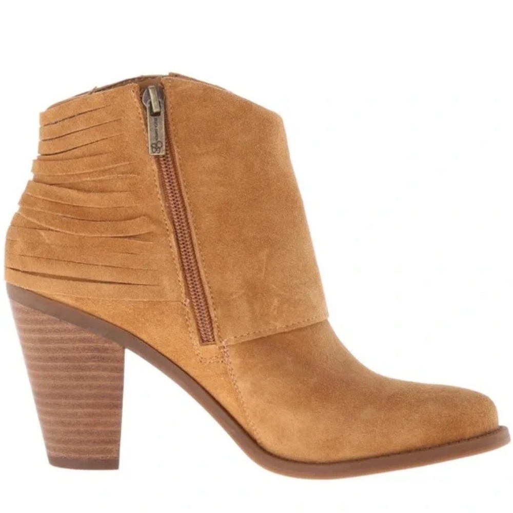Jessica Simpson Tan Suede Ankle Boots